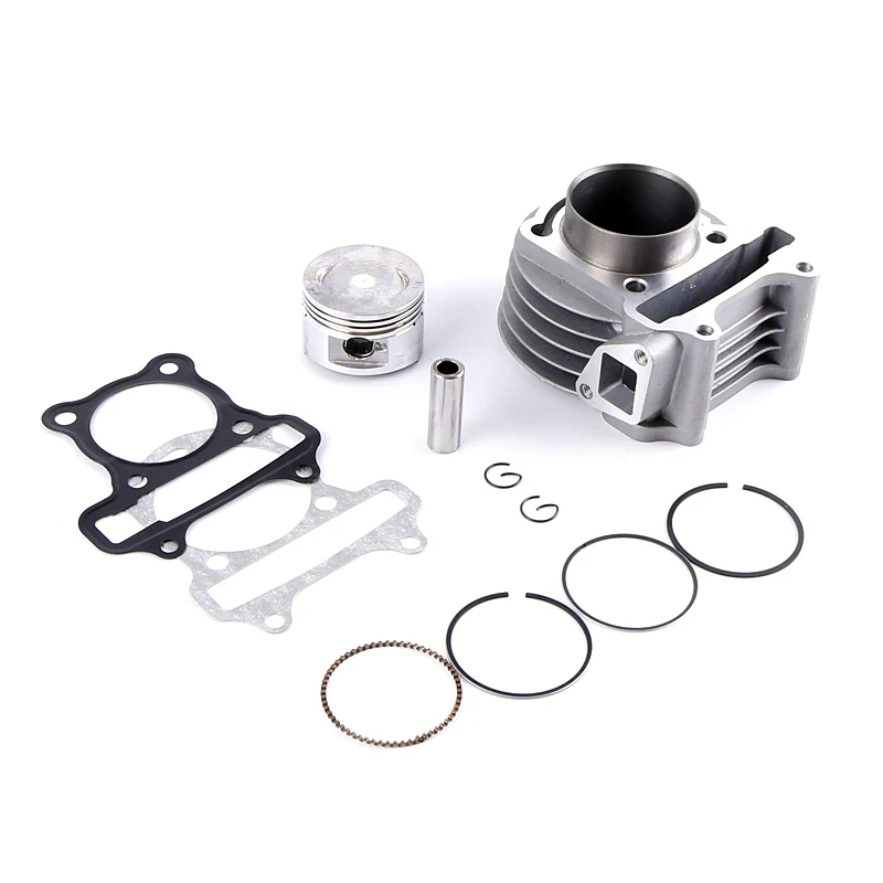 GY6 50 100 137QMA QMB139 4T CYLINDER KIT Head carburetor Racing A9 Camshaft Rollers Oil Gear Rings Arms Assemly 64mm valve CDI