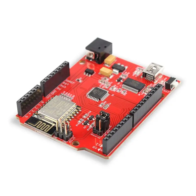 Elecrow-placa Wifi ESP8266, placa de desarrollo Crowduino UNO 2 en 1, módulo inalámbrico ESP8266-V1.1 IOT, Kit de bricolaje