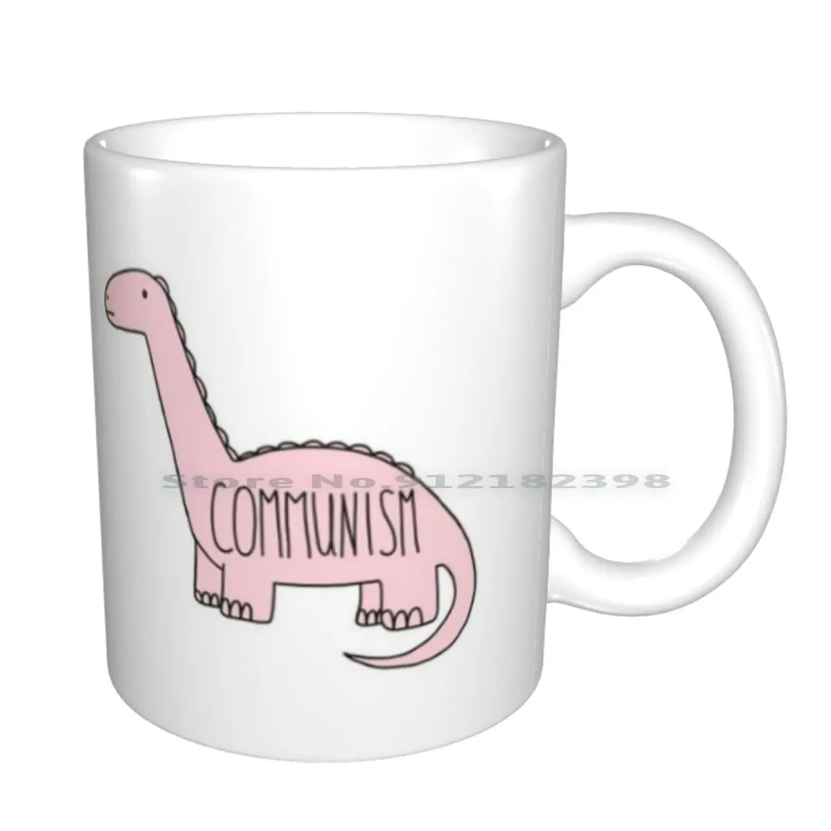 Mug Keramik Seni Digital Commie Dino Cangkir Kopi Mug Teh Susu Anneke618 Raedunn Daerunn Botol Hadiah Antik Tren Kreatif