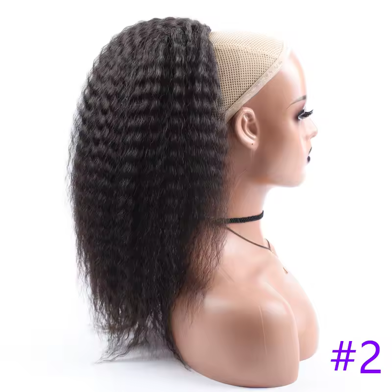 Fake Synthetic Drawstring Ponytail Elastic Hair Extension For Women Kinky Curly Ponytail Synthetic Hair High Puff Afro Hairpiece - Image 7