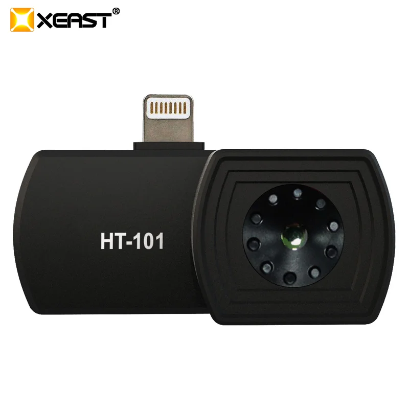 Hti HT-101 Infrared Thermal Imaging Camera For Mobile Phones Micro USB Type C Lightning Ports 220*160 Resolution Thermal Camera