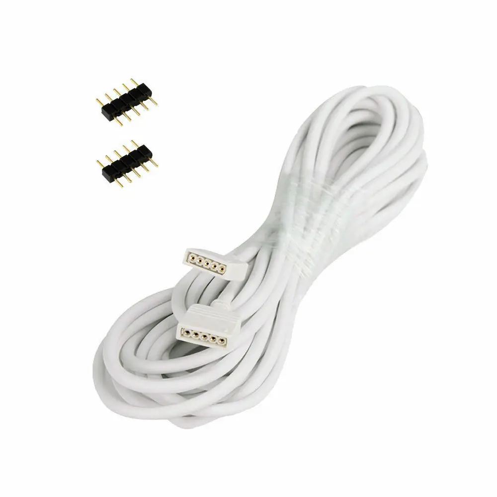 1M 2M 3M 5M 4Pin 5Pin 6Pin Led Connector Extension Cable Cord Wire 22AWG Met Gratis naalden Voor Rgb Rgbw Rgbcct Led Strip Licht