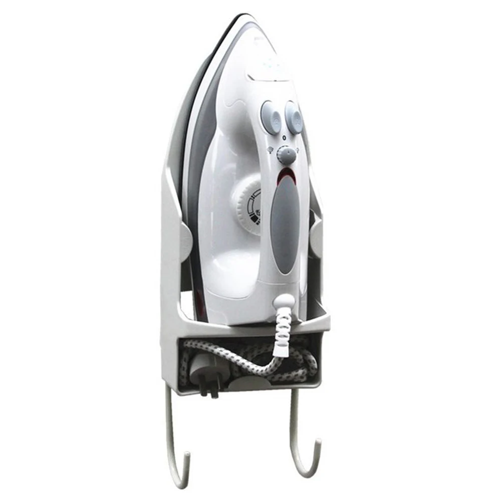 PBT Material Holder Wall Iron Holder Hotel Household Mounted Iron Shelf Ironing Board Storage Iron Shelf Hanger for Bathroom