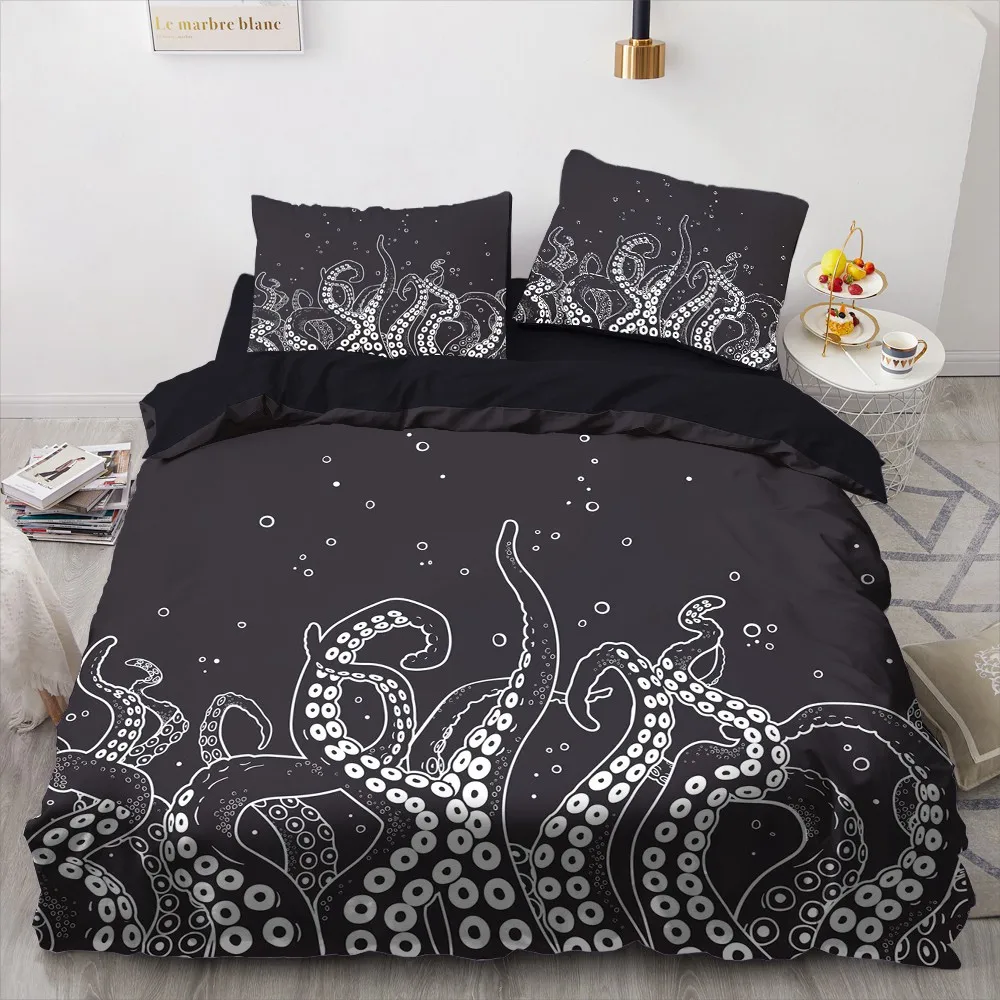 3D Printed Bedding Sets luxury Abstracat Octopus Roclet Astronaut Single Queen Double Full King Twin Bed For Home Duvet Cover