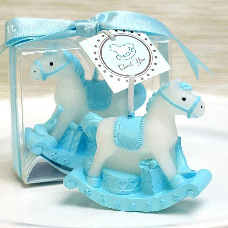 Rocking Horse Candle Favors for Baby Shower, Kids Birthday Gifts, Baptism, Keepsake Event, Anniversary Favors, 10Pcs