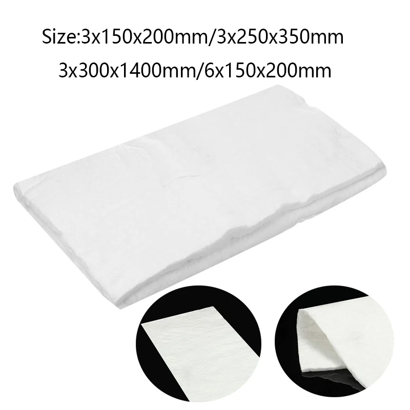 10mm~3mm White Insulation Blanket High Temp Thermal Fireproof Mat Ceramic Fiber for Wood Stoves Ovens