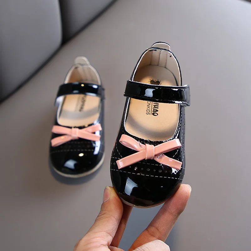 Chaussures de princesse coréenne pour filles, simples, petites chaussures en cuir, à la mode, nouvelle collection printemps