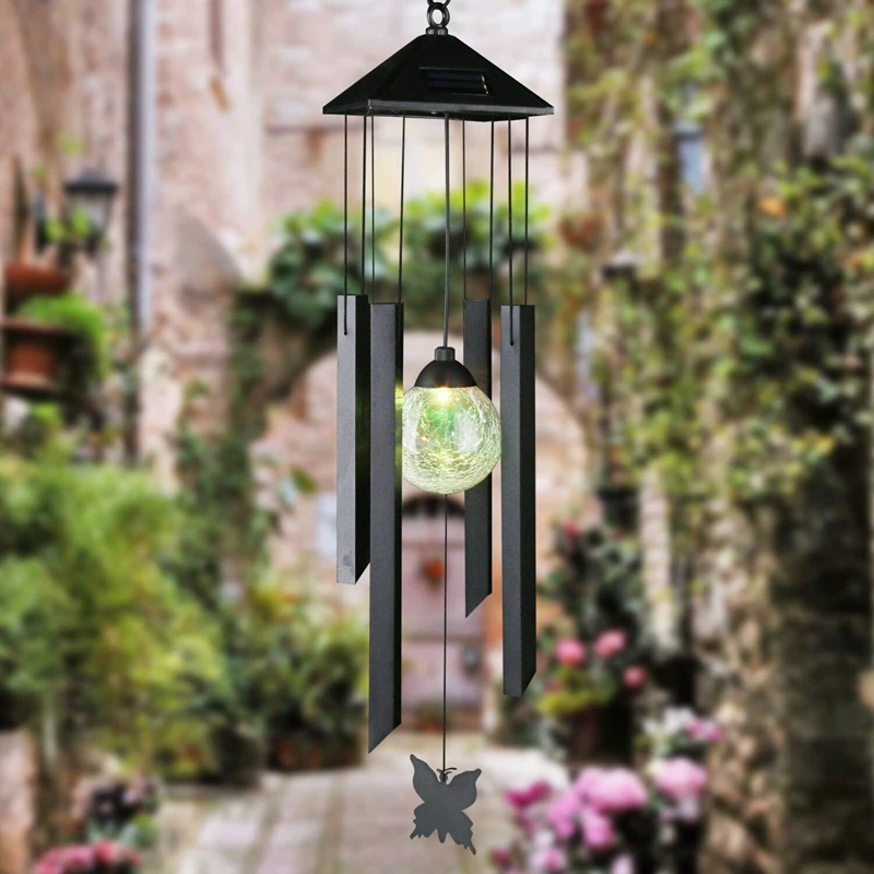 Solar Wind Chime Light Color Changing Solar Light Outdoor Garden Solar Lamp For Home Yard Patio Decoration Xmas Gift