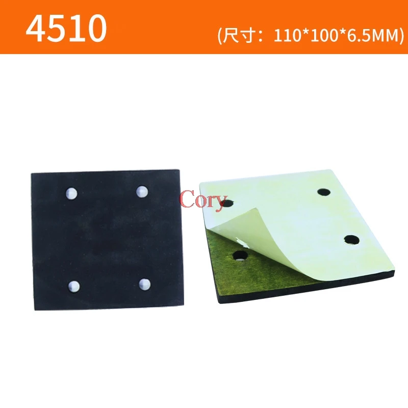 2pcs Square/Rectangle Flat sanding machine mat for Makita 4510/9035/9045 Sander Machine Sponge rubber sandpaper pad