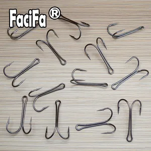 20 pcs double fishing hook flying Double Tingling Double Gabarito Low Fisheries Size 1 2 4 6 8 1/0 3/0 4/05 6 Main Sales Bass Bass 5 String - №3