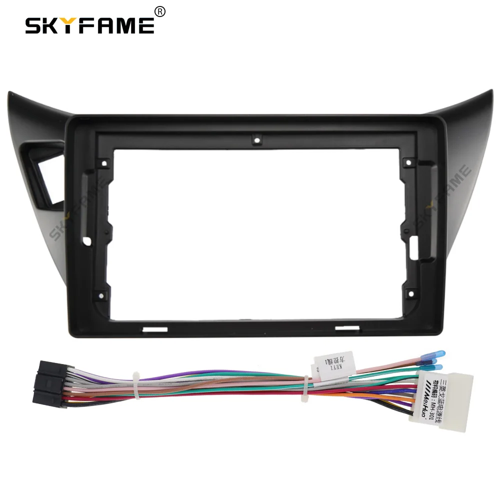 SKYFAME Adattatore per fascia per telaio auto Kit pannello di montaggio per cruscotto radio Android per Mitsubishi Lancer IX GLX