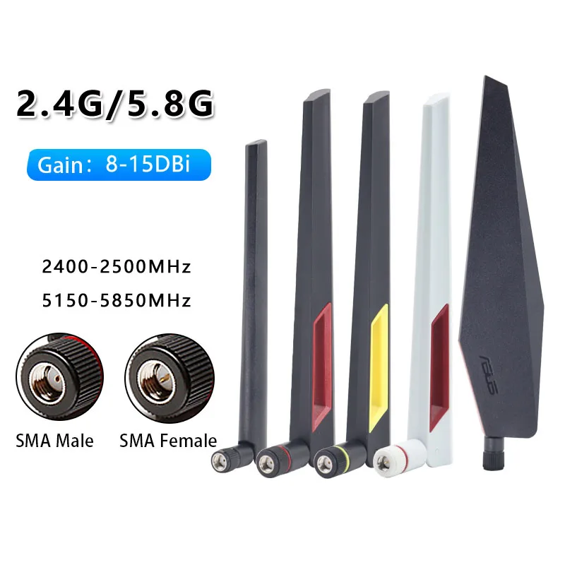 2db Viadal Érlelődik 2.4G 5G 5.8G Univerzális antenne számára ASUS WIFI Forgalomirányító Erősítő GT-AC5300 RT-AC88U RT-AC68U RT-AC86U Jegyellenőr t-lite