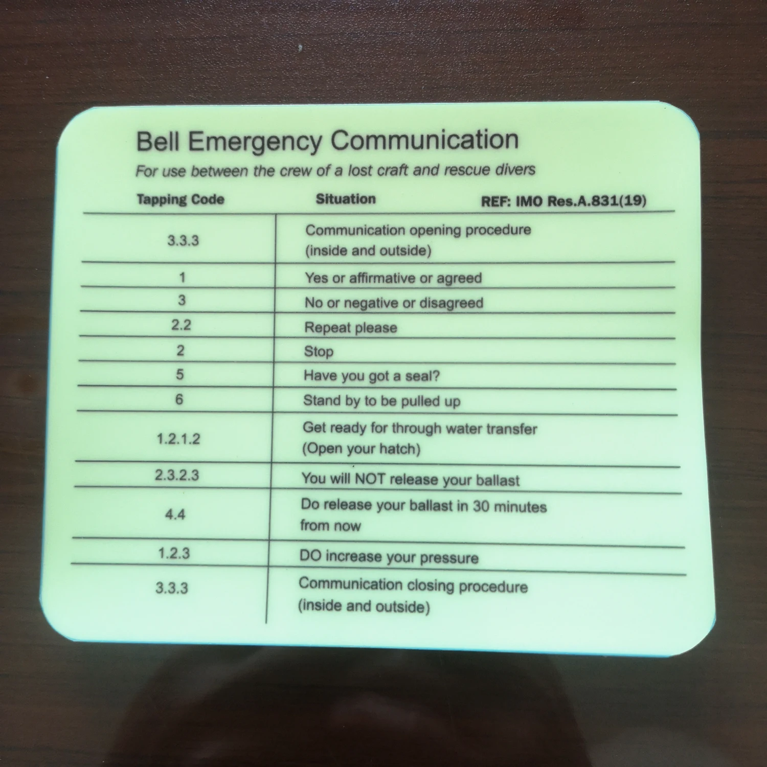 Custom Order Accepted 125x105mm Bell Emergency Luminous Glow in the dark Fluorescent night glowing PVC sticker CU123