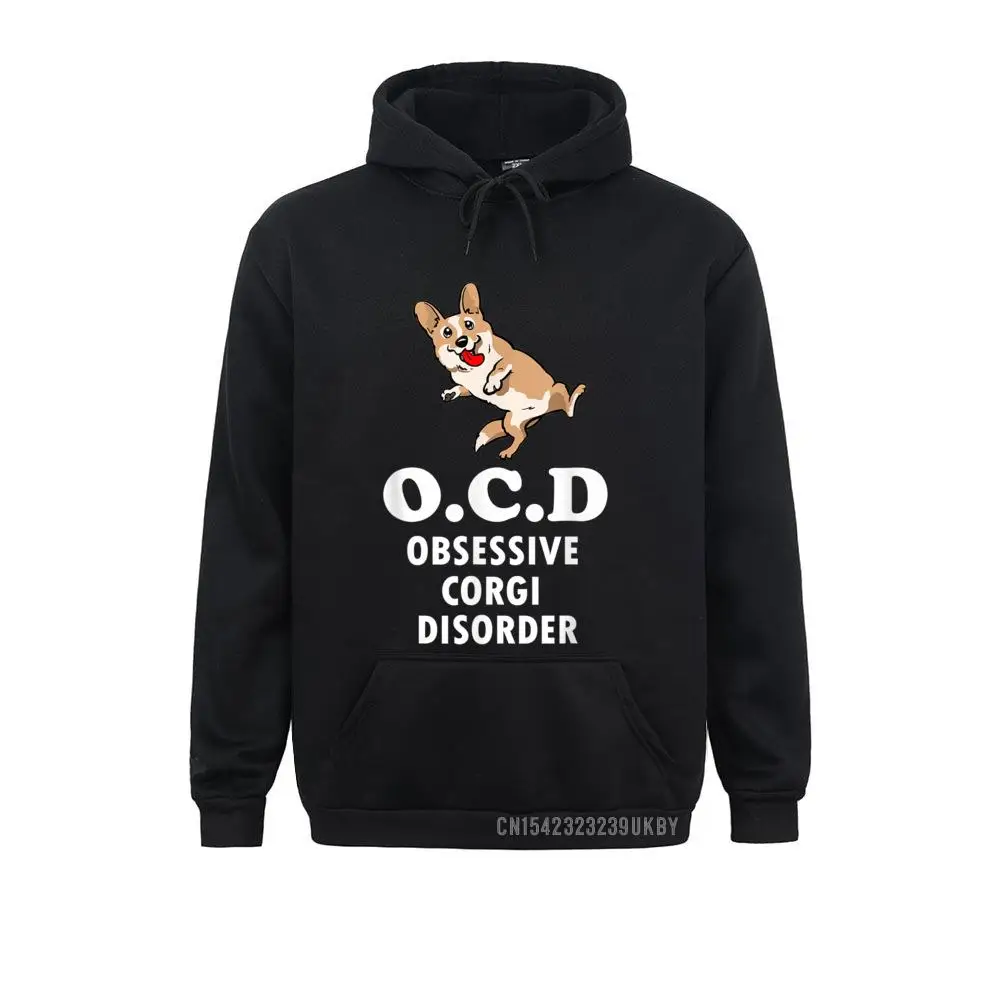 OCD Obsessive Corgi Disorder Harajuku Funny Corgi Lover S 2021 Long Sleeve Customized Sweatshirts Men Hoodies Hoods