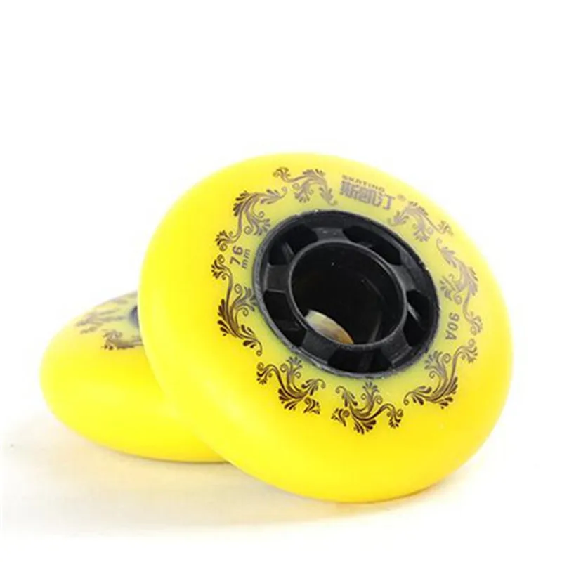 Famous SKATING 3rd 90A white yellow 72MM 76MM 80MM Inline Skating Wheel Roller Rodas for SEBA HV HL HIGH KSJ IGOR WFSC 4pcs/lot