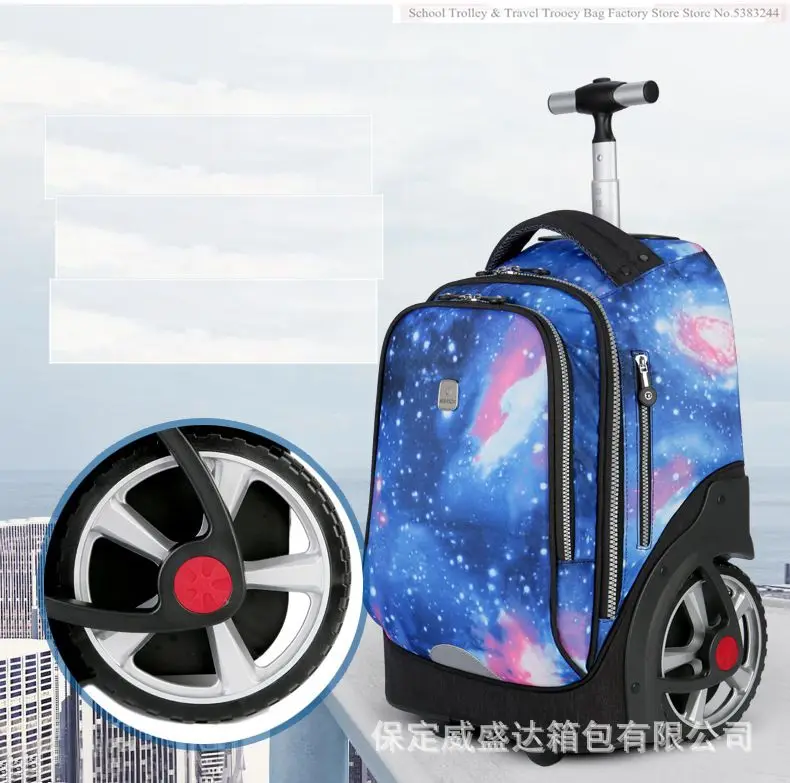 School Bag for girls with wheels Travel Rolling backpack Bags for teenagers travel trolley bag Children wheeled backpack bags