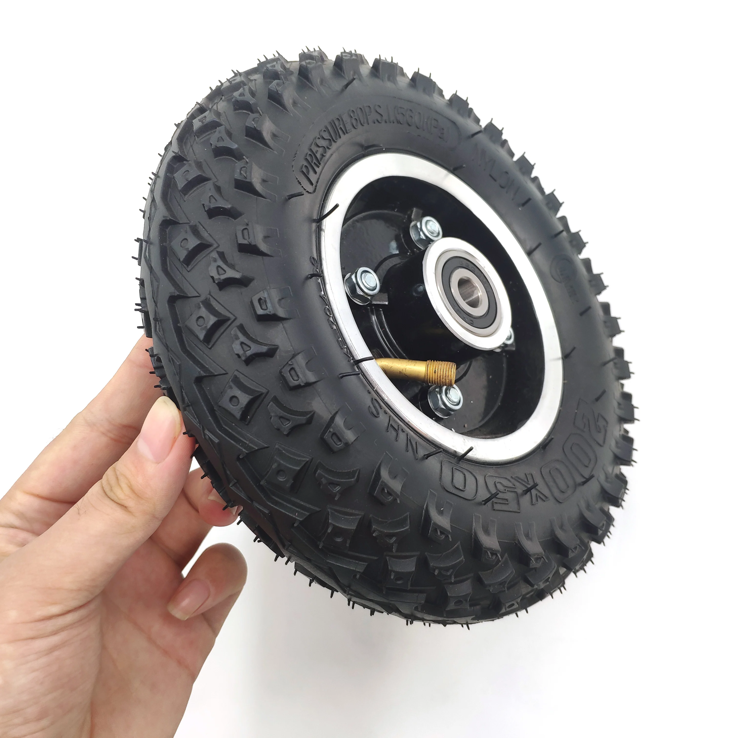 good quality 200x50 Tire Wheel off-road Tyre with hub  (8