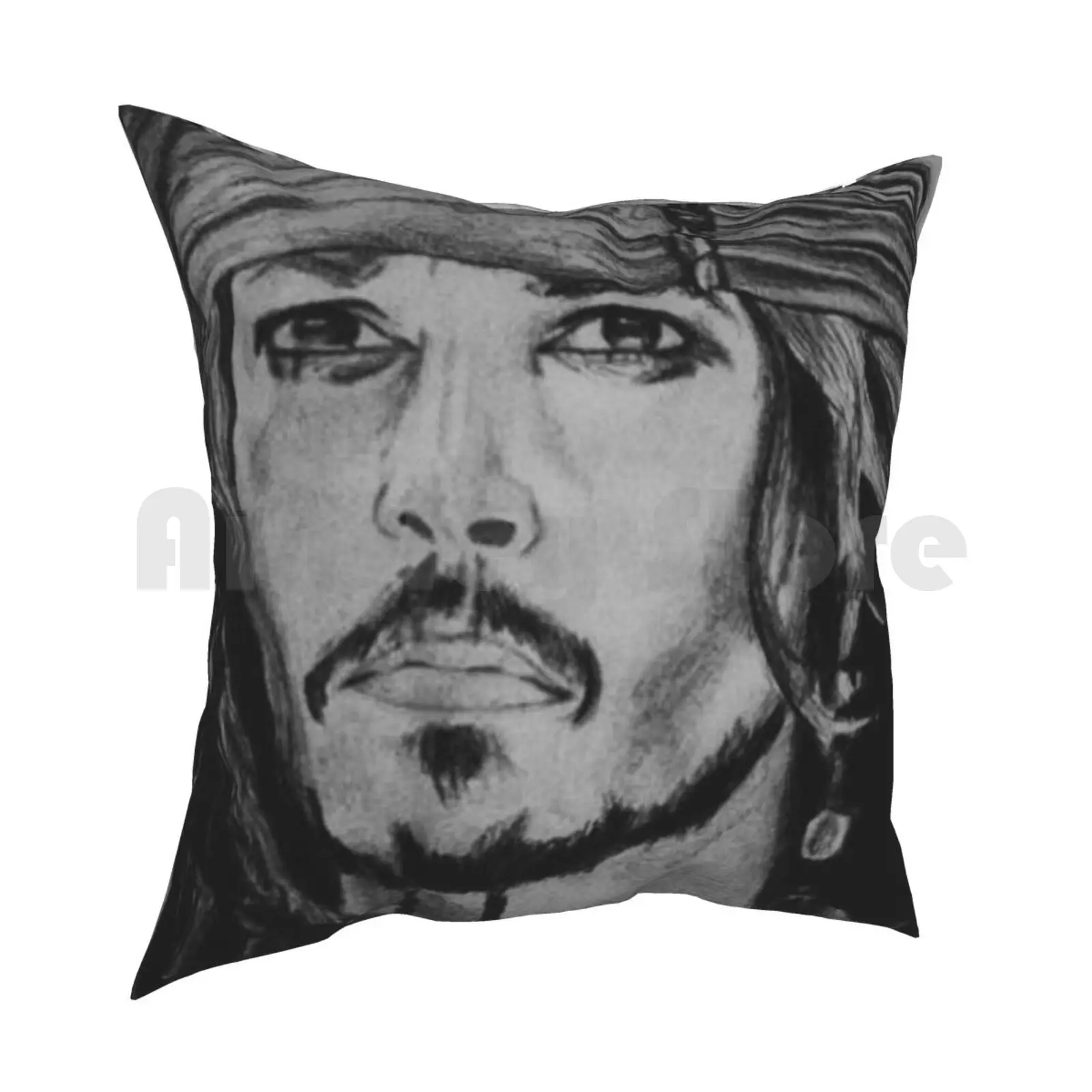 Pillow Case Printed Home Soft Throw Pillow Johnny Depp Depp Johnny Comma Separated Tags Please Thank You Pirates