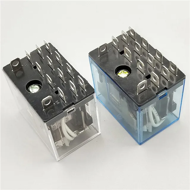 1Pc LY4NJ HH64P Mini przekaźnik P143 14-pinowy 10A z przekaźnikiem pośrednim LED 12VDC 24VDC 220V 10A ogólnego przeznaczenia przekaźnik przełączający