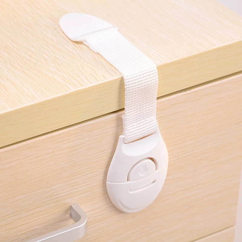 2pcs Child Lock Safety Drawer Lock Children Infant Baby Ribbon Cloth Wardrobe Lock Kids Safety Fingers Cabinet Locks & Straps