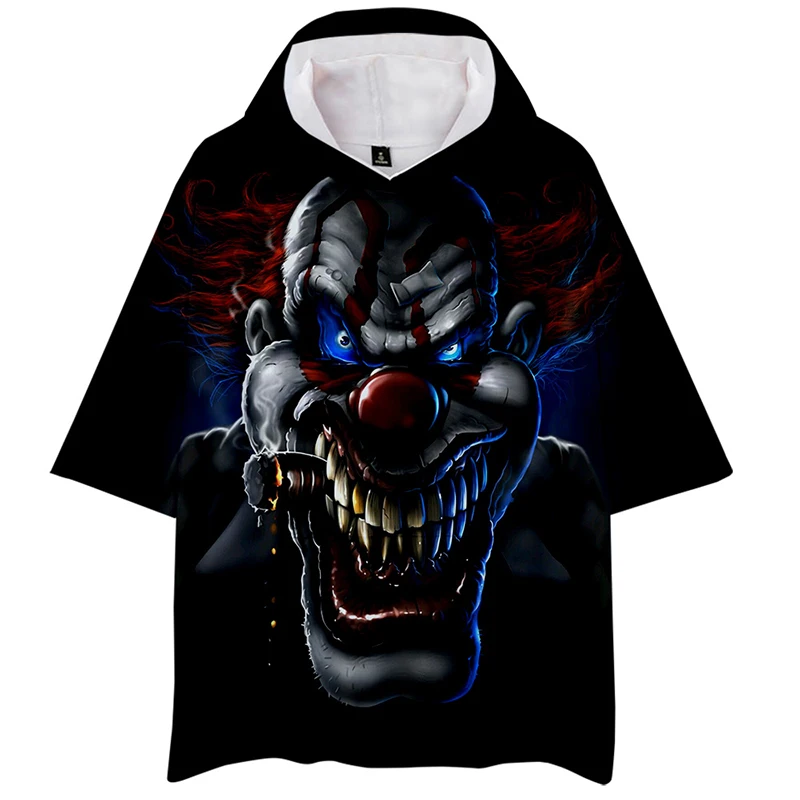 Skull Flame Poker Design 3d Hoodies Pullover Fashion Men Women Hoodie Hoody Tops Short Sleeve Unisex Harajuku Hooded Sweatshirts