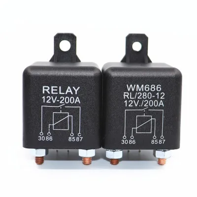 Car Truck Motor Automotive Relay 24V/12V 200A/100A/120A Continuous Type Automotive Modular Relay