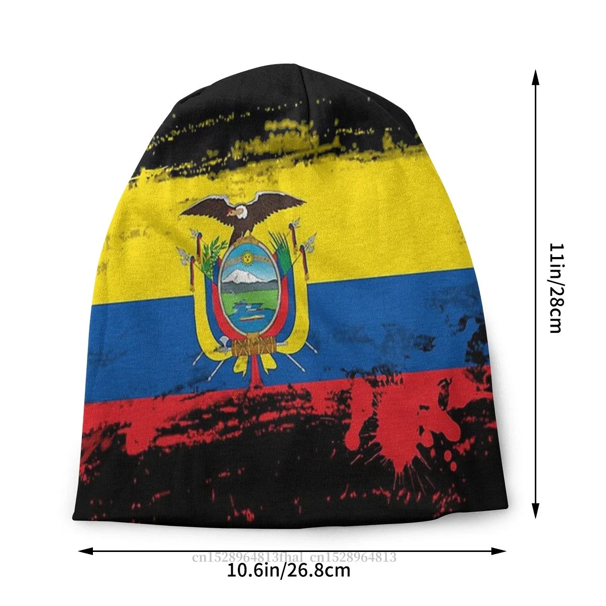 Bonnet Hats National Men Women\'s Ecuador Splatter Winter Warm Cap Design Skullies Beanies Caps