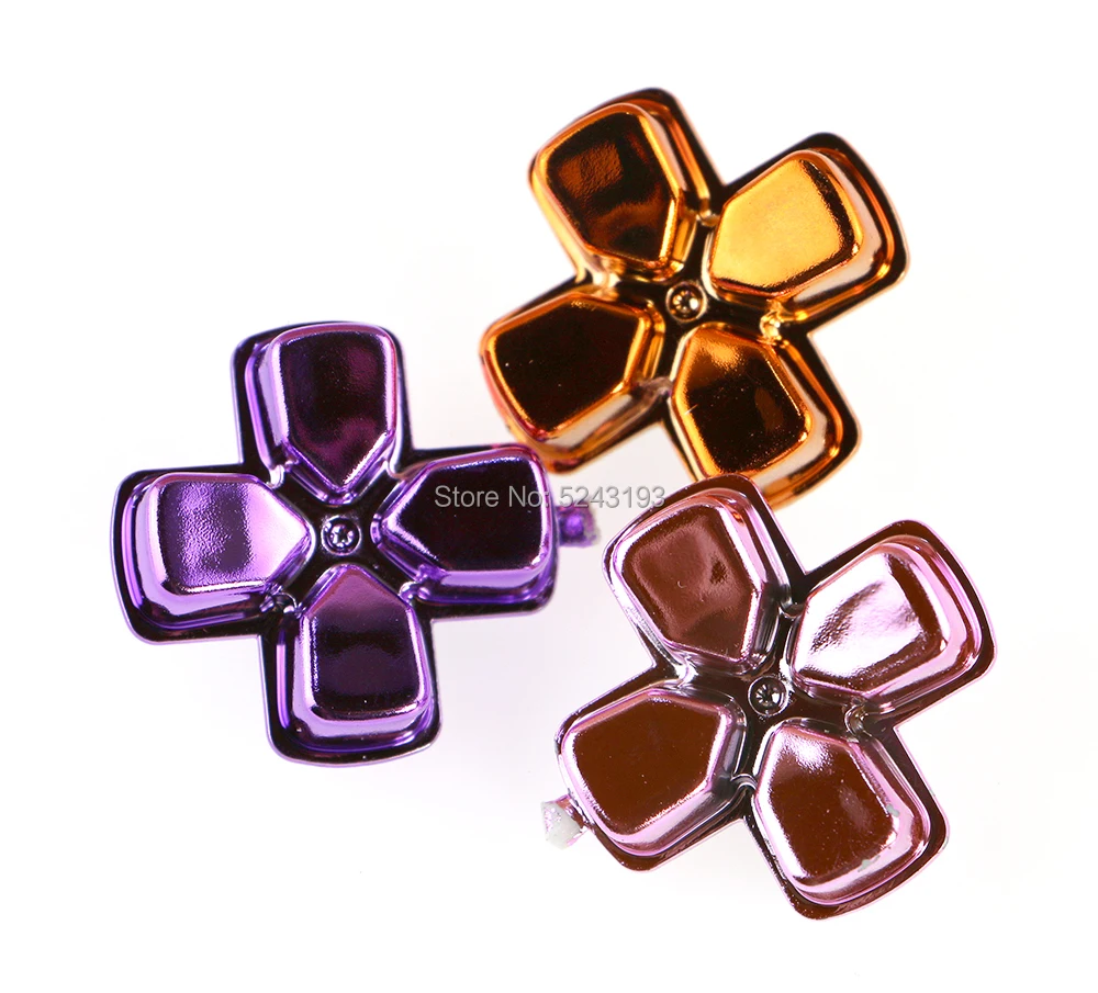 1PCS Chrome Kreuz Taste D-pad Action Taste Kreuz Dpad Richtung Schlüssel Reparatur Ersatz Für Playstation Dualshock4 PS4 Gamepad