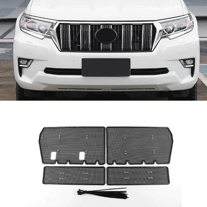 Grille Insect Screening Mesh Front Grille Net For Toyota Land Cruiser Prado 2010-2018 2019 2020 2021 FJ 150 Accessories