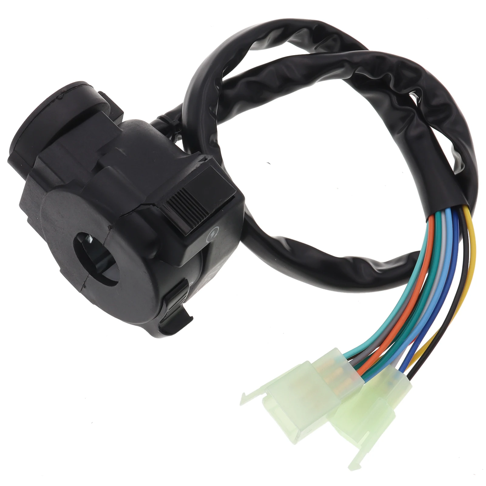 Motorcycle Light Hi-Lo Beam Kill Electric Start Turn Horn 5-Function Switch with Choke Lever for ATV Quad 4 Wheeler