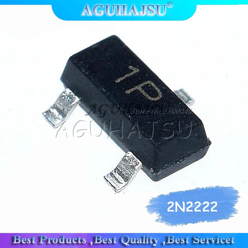 100PCS Transistor 2N2222 1P SOT-23 SOT23 SMD SOT23-3  New original