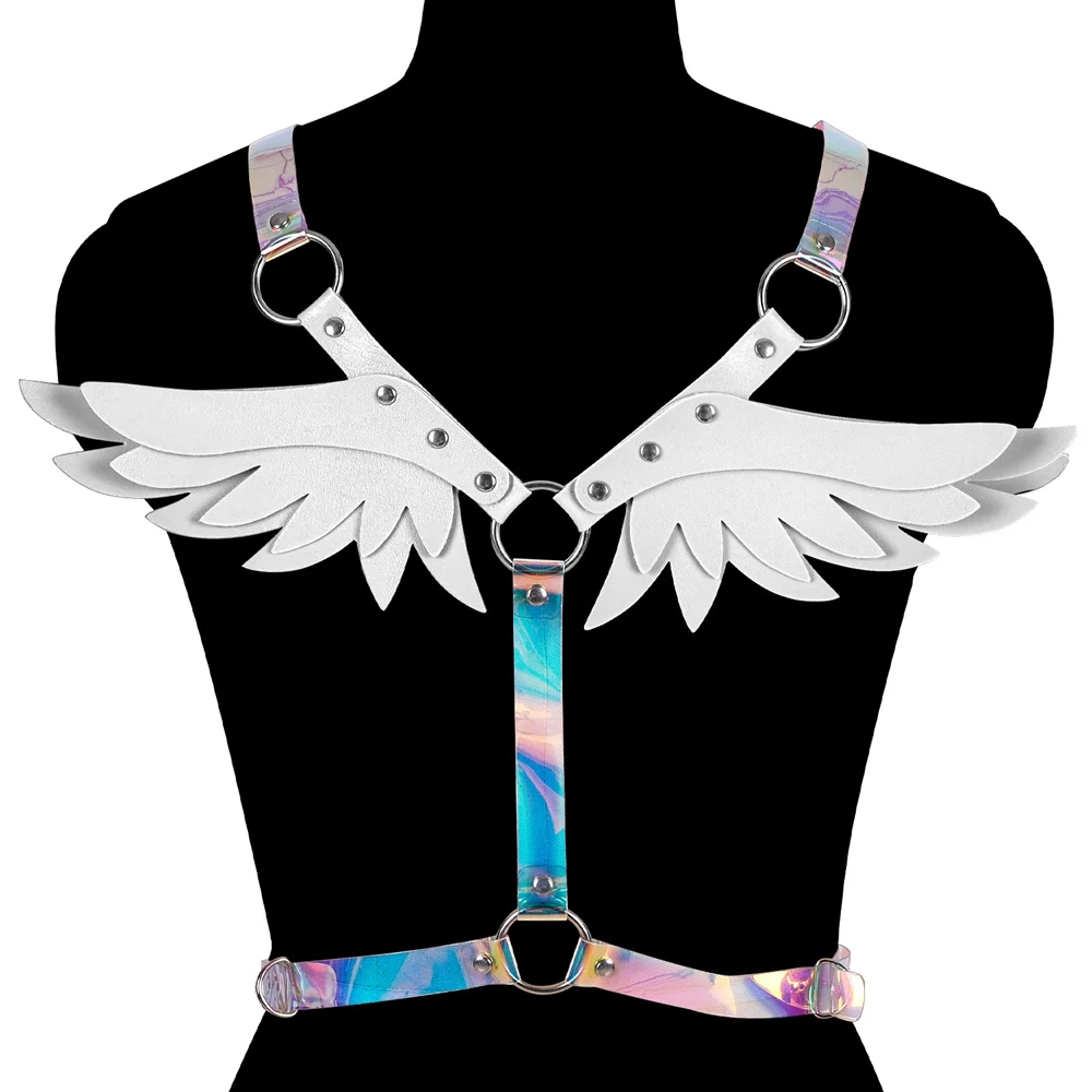 Body Harness For Women's Angel Wings Accessories Top Leather Material Sword Pole Dance Party Festival Carnival Luxury Products