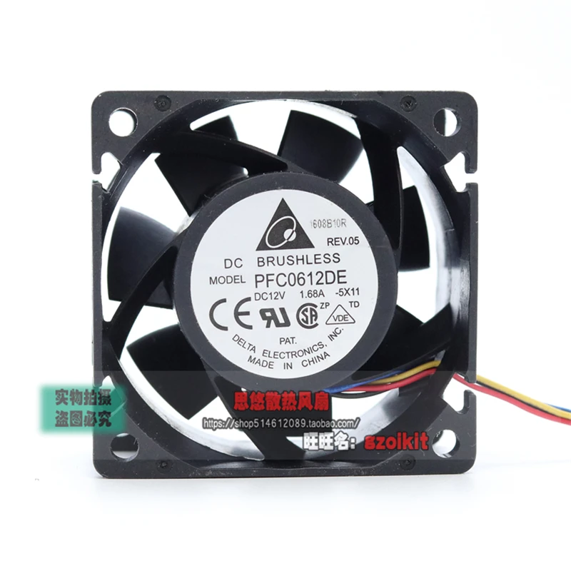 

New original PFC0612DE 6038 6cm 1.68A high air volume 4-line PWM temperature control super violent server chassis fan