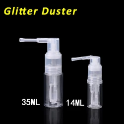 Frasco de spray de espanador de glitter de 14/35ml perfeito para adicionar um brilho de brilho aos seus projetos preenchem com brilhos secos favoritos