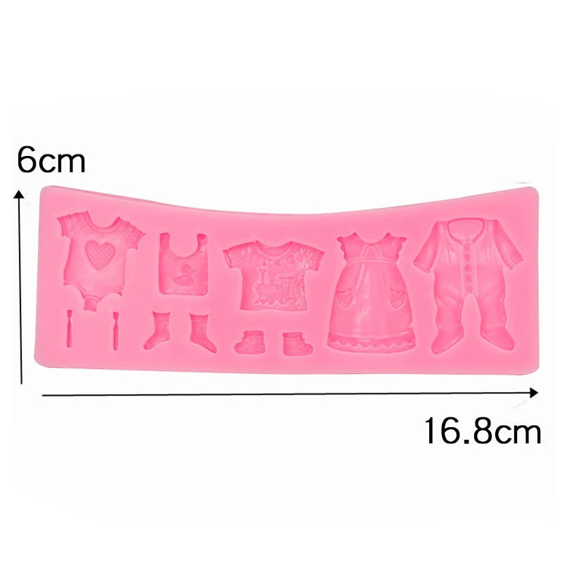 3D Baby Cloth Silicone Cake Mold Candy Fondant Chocolate Mould Cake Decorating Tools Cupcake Baking Molds Bake Tools