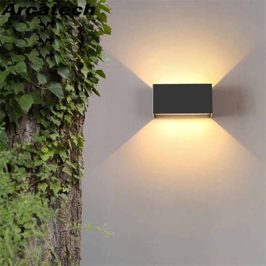 Imagem -02 - Modern Impermeável Led Wall Light Ip65 Iluminação Exterior Varanda do Jardim Decoração Interior Sconce Ac85265v 24w Nr323