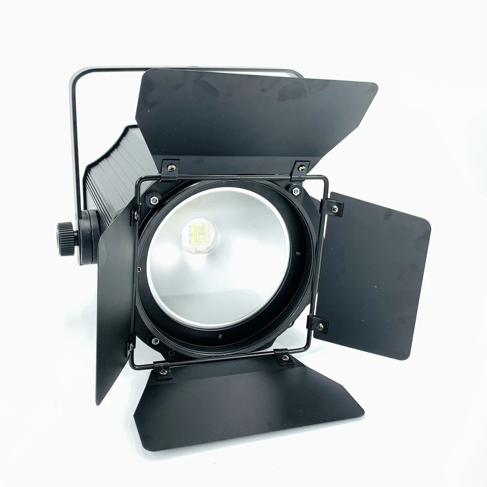 300W Cob Led Par Licht Met Schuur Deuren Dmx512 Strobe Warm Wit Koud Wit 200W Dj Wash Beam Effect Podiumverlichting