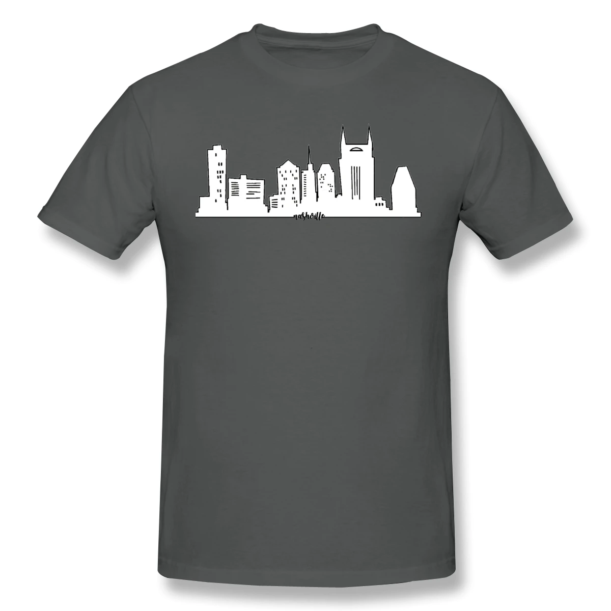 Man Nashville Skyline (with Nashville)  I Love Skyline, Cityscape, Skyline Cat , Netherlands home Funny Graphic T-shirts