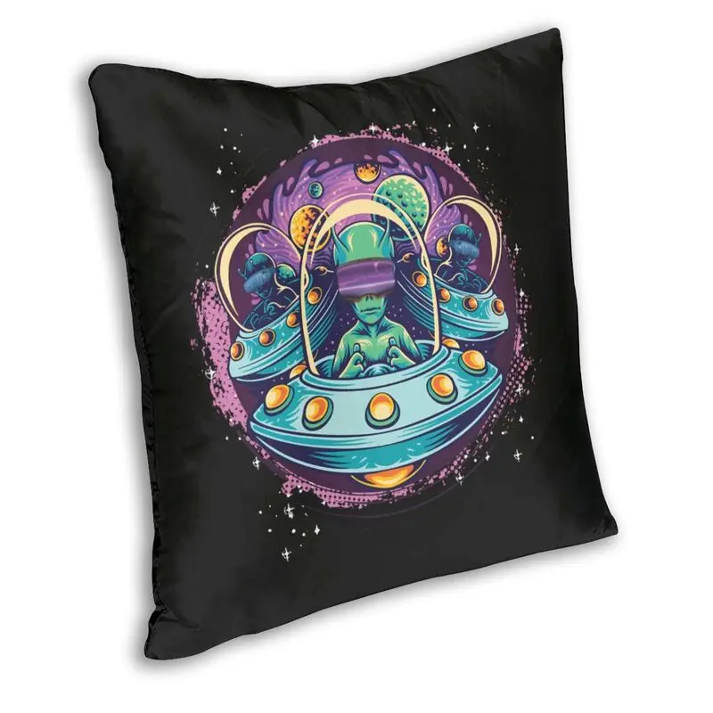 Game Controller Cushion Cover UFO VR Gamer Virtual Reality Geek Players Square Floor Pillow Case Sofa Pillowcase Home Decorative