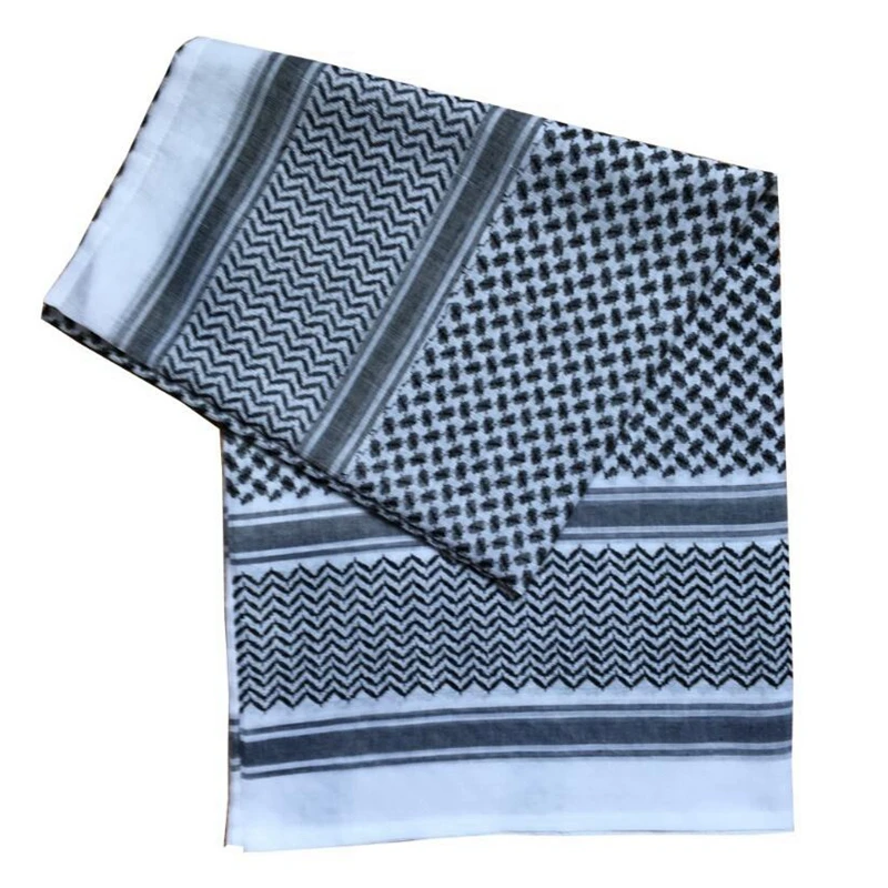 

Arab Scarf Islamic Keffiyeh Shawl for Men Muslim Traditional Costumes Accessories Turban Praying Hat Plaid Head Scarf Keffiyeh