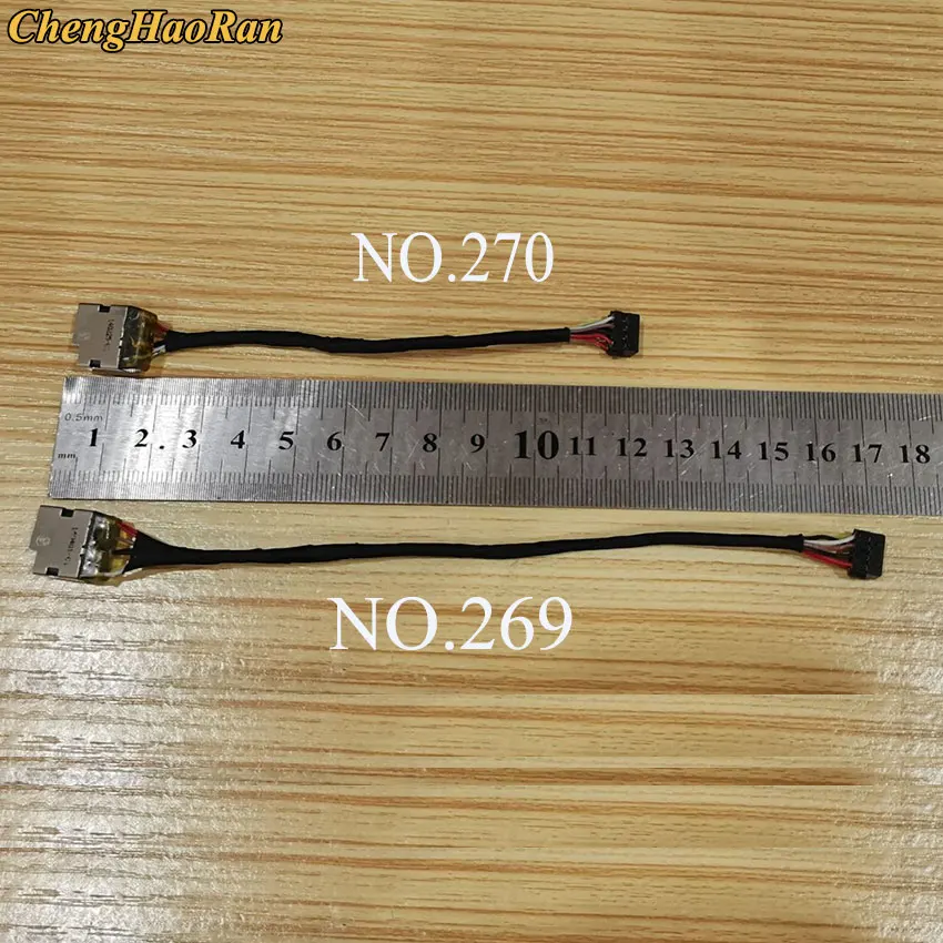 ChengHaoRan-DC Power Jack Arnês Plug In Cable para Notebook, Peças de Reparação Notebook, HP Pavilion 15 Series, 7Pin