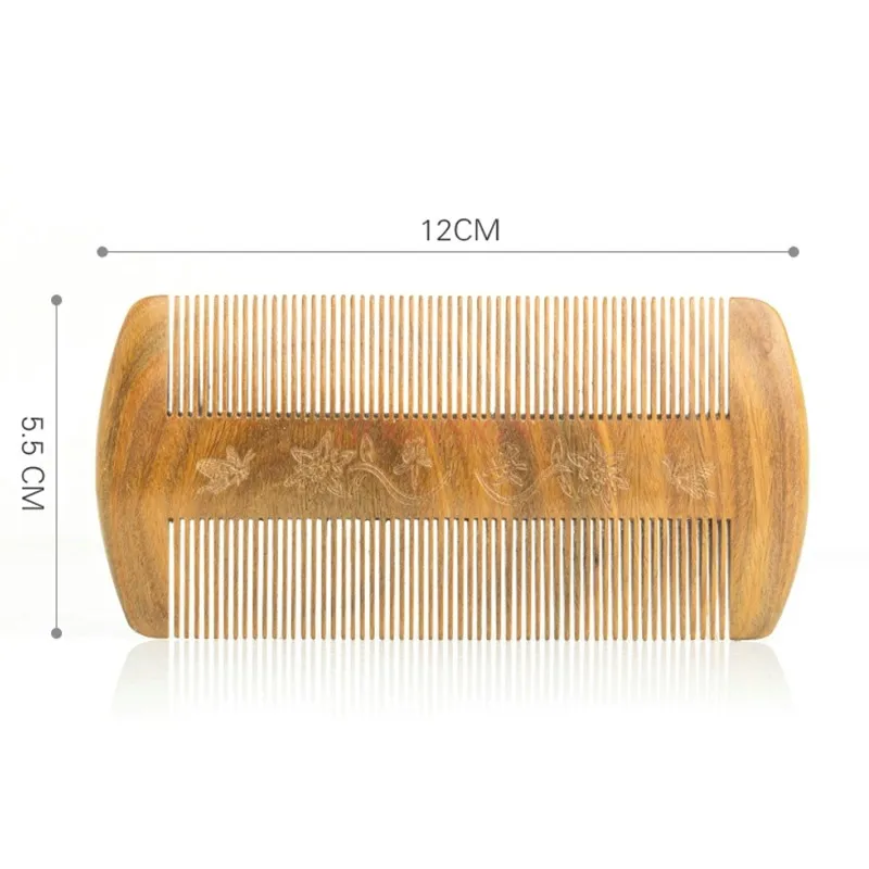 Teeth Encryption Children Go To The Hairbrush Hair Scraping Head Tweezer dandruff comb Wooden Comb Tweezers Combs Ultra Fine
