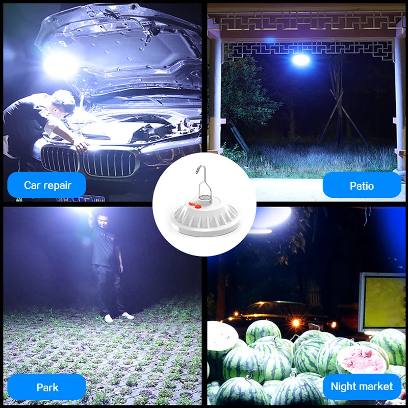 USB Rechargeable LED Bulb Lamp Portable Emergency Lantern Night Lights for Indoor Outdoor Camping Hanging Lamp Lighting Bright