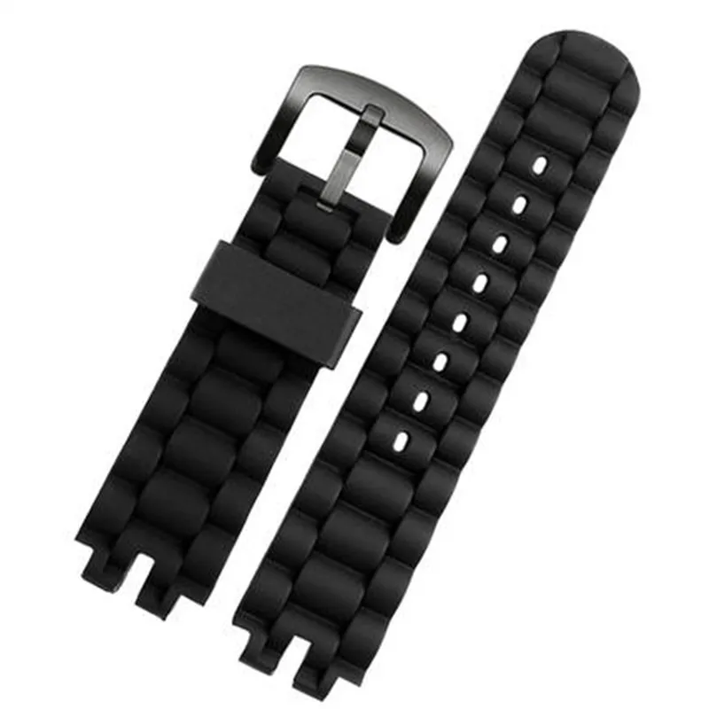 Soft silicone Watchband for Casio PRG-300 330 PRW-3000 PRW-3100 PRW-6000 PRW-6100 Modified Resin rubber Watchstrap 24MM bracelet