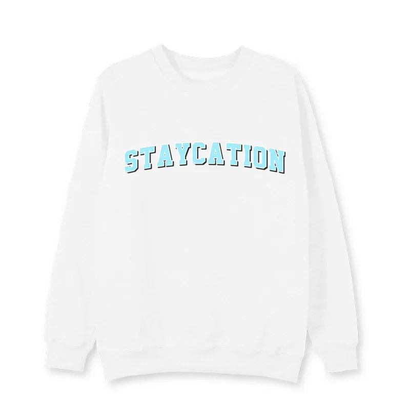 SUGA Staycation 프린팅 풀오버 스웨터, K팝 팬, 하라주쿠 후드티, 여성 남성 의류, 패션 스트리트웨어