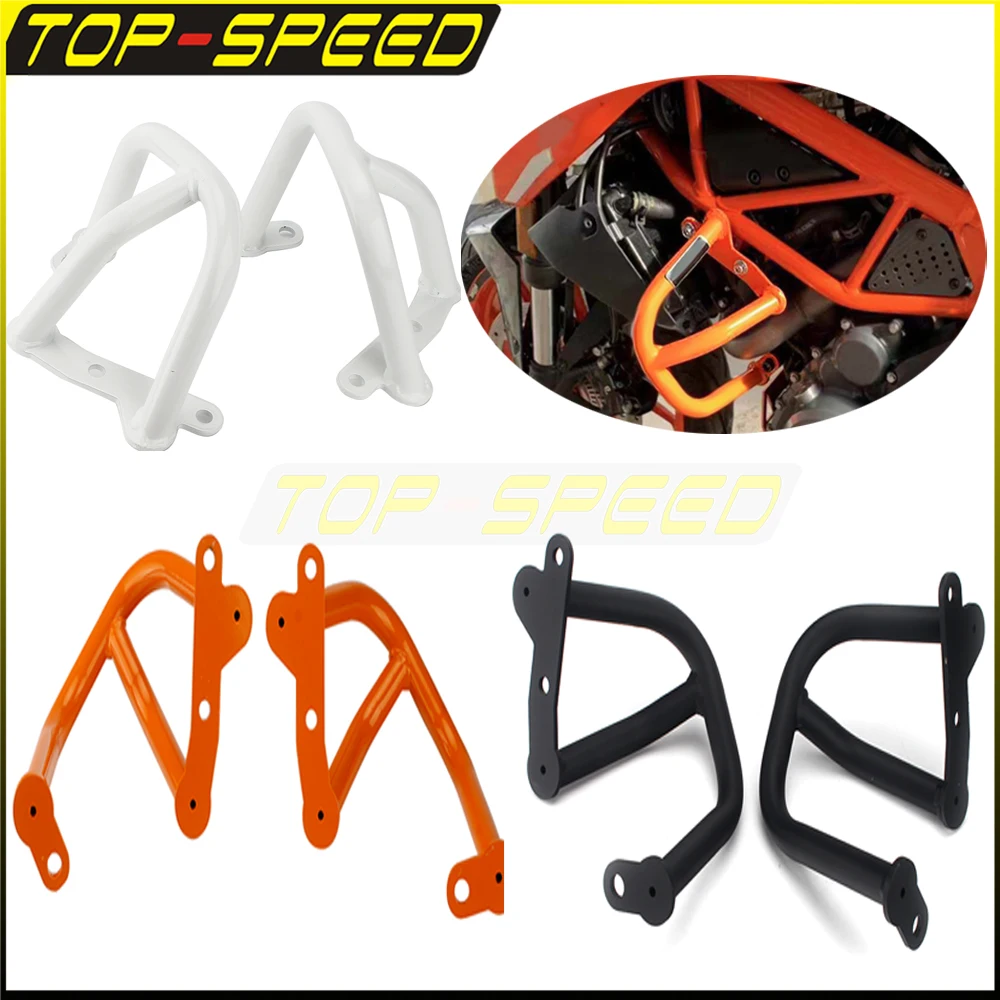 

3 Colors 390 Motorcycle Engine Bumper Guard Crash Safety Bars Frame Protector For 250 2017-2019 390 2013-2019 Motorbike