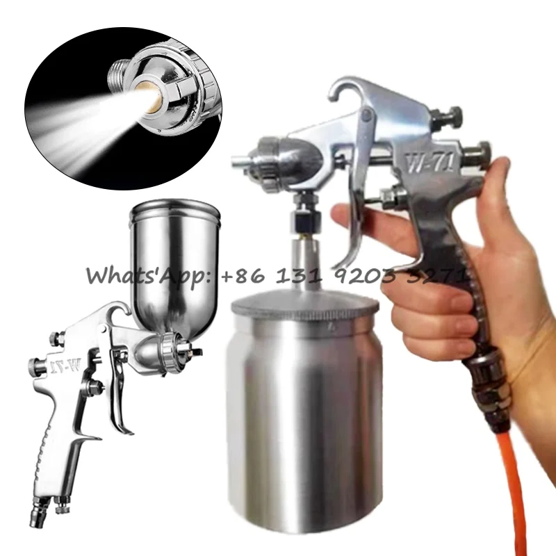 W-71 Spray Gun Airbrush Sprayer Alloy Painting Atomizer Tool 1.0/1.3/1.5/1.8mm Painting Gun W-77 Pneumatic Air Paint Spay Gun