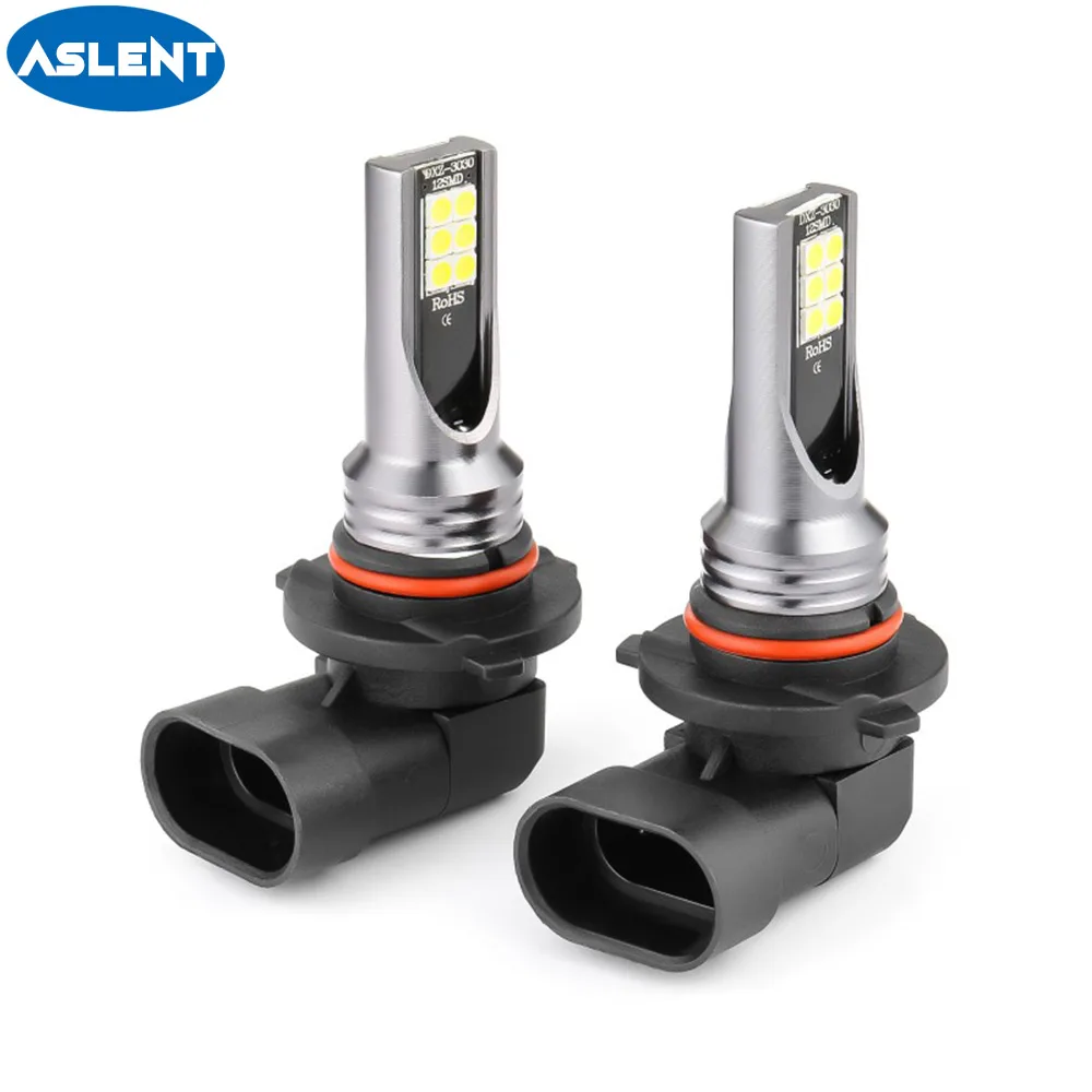 

ASLENT 2pcs H11 H8 LED Car Lights LED Bulbs 9005 HB3 9006 HB4 H7 H3 H1 White Running Lights Fog Light 6000K 12V 24v Driving Lamp