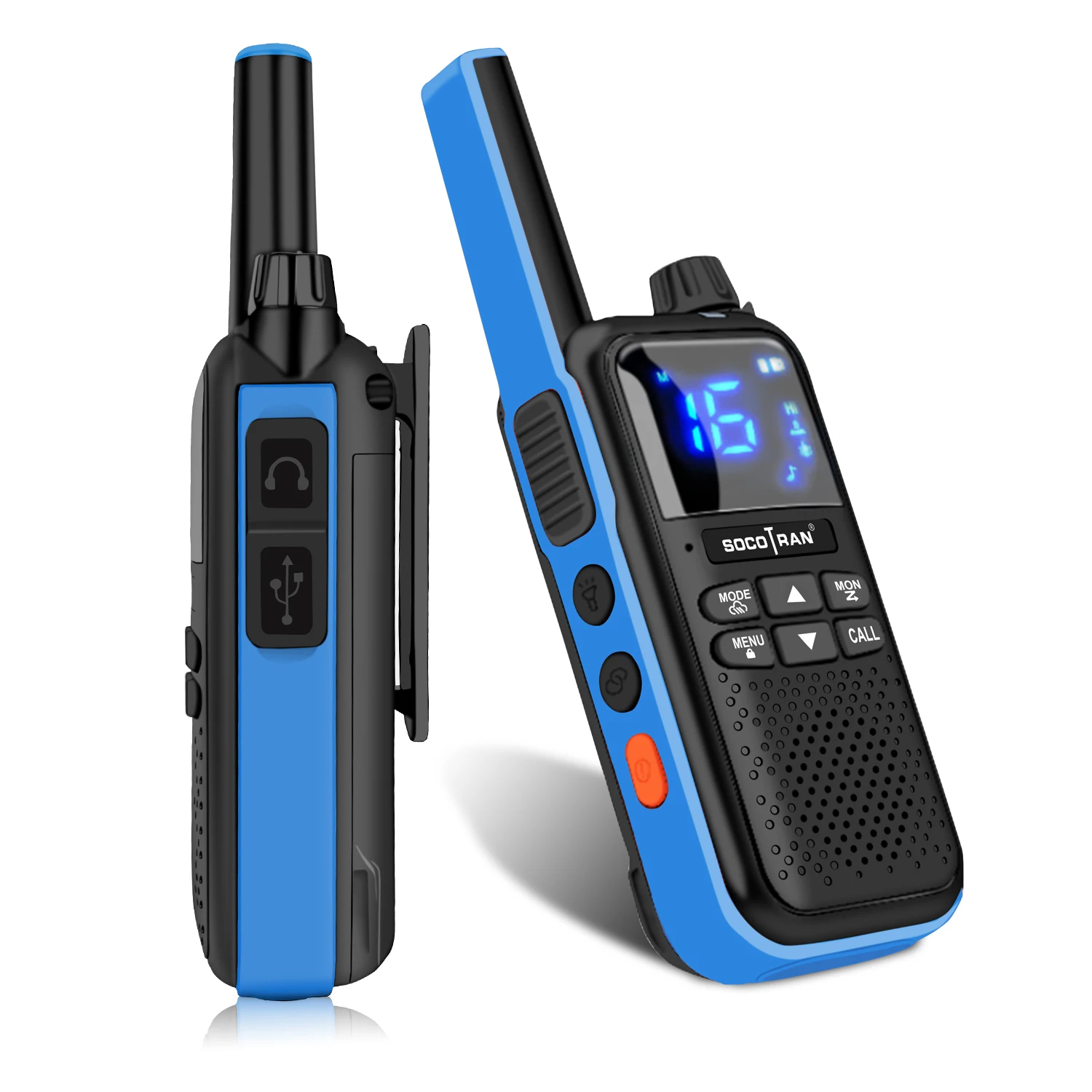 Imagem -06 - Socotran T82 2pc Walkie Talkie sem Fio Fone de Ouvido Compatível com Bluetooth Pmr Frs 16 22ch Walky Talky Rádio Portátil em Dois Sentidos