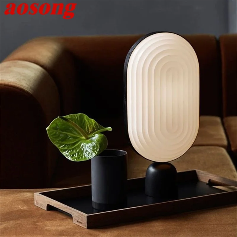 

AOSONG Nordic Simple Table Lamp Contemporary Marble Desk Light LED for Home Bedside Decoration